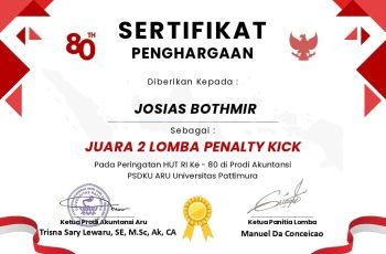 Josias Bothmir, Juara 2 Lomba Penalty Kick